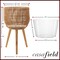 Casafield Indoor Planter with Stand, Floor Planter with Wood Legs, Large Plant Pot Cover Basket with Liner for Houseplants, Flower Pots and Trees